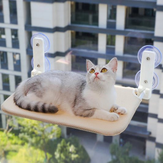 PawsView™ Assembly-Free Folding Cat Window Hammock (No-Wire Design)