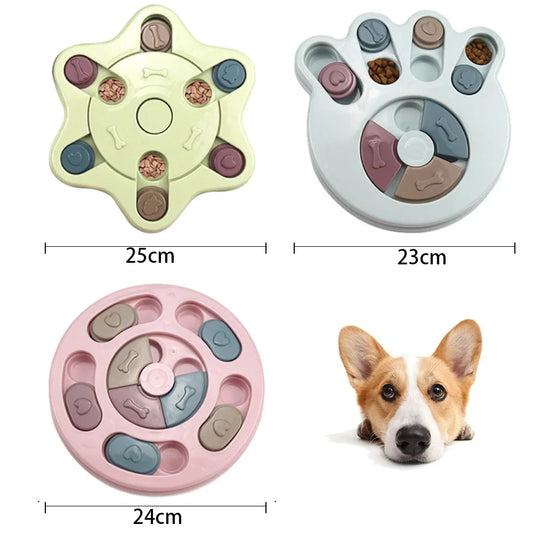 IQ-Brainiac™ Interactive Pet Puzzle Game & Slow Feeder Bowl