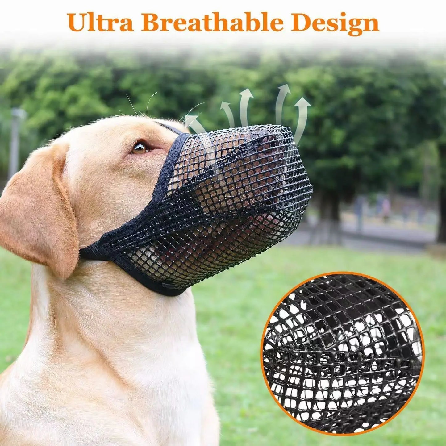 Breathable Mesh Anti-Eating Dog Muzzle