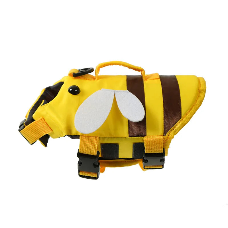 Little Bee High-Buoyancy Oxford Dog Life Jacket with Rescue Handle
