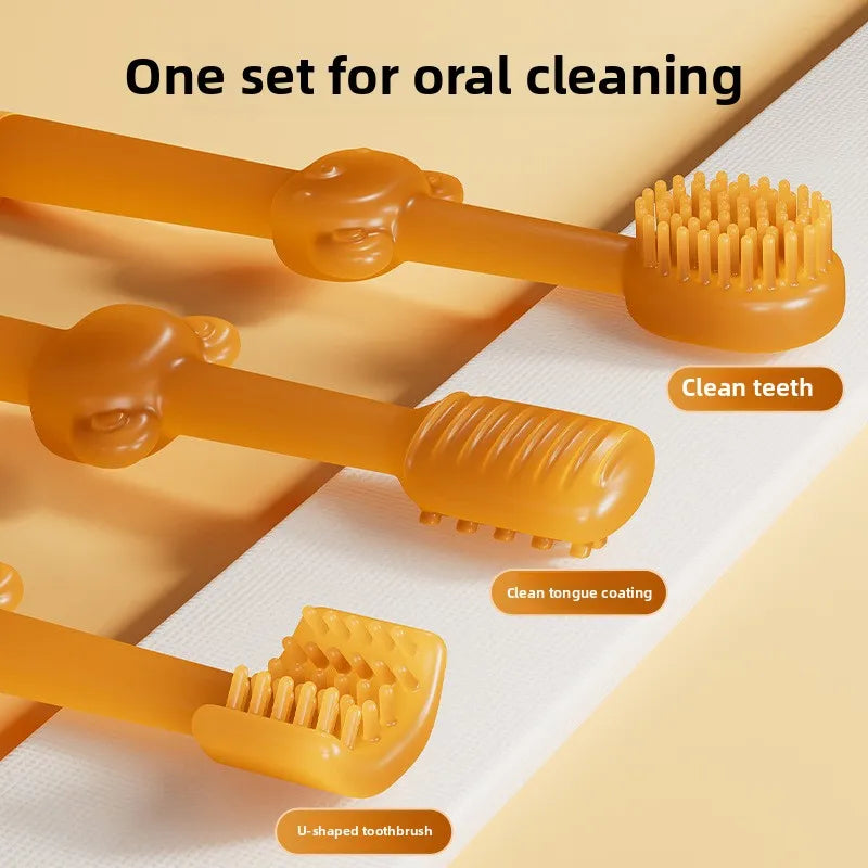 DentaClean™ 3-Piece Silicone Pet Finger Toothbrush Set
