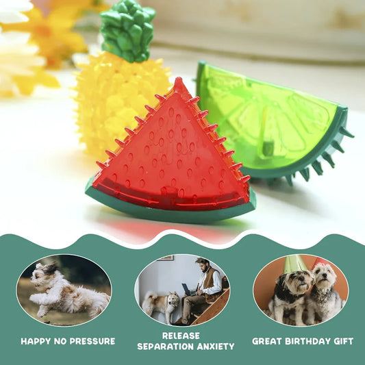FrostBite™ Ice Cooling & Squeaky Teething Toy for Dogs