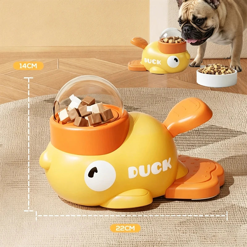 DuckFeeder™ 2-in-1 Interactive Cartoon Treat Dispenser & Slow Feeder