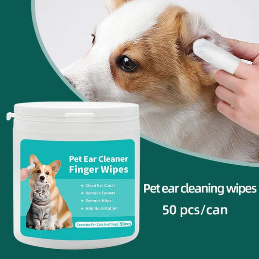 OtoFresh™ Disposable Pre-Moistened Pet Ear Cleaning Finger Wipes
