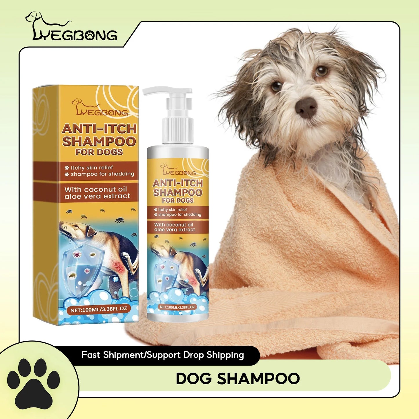 YEGBONG™ Pro-Heal 2-in-1 Sensitive Skin Shampoo & Flea Control