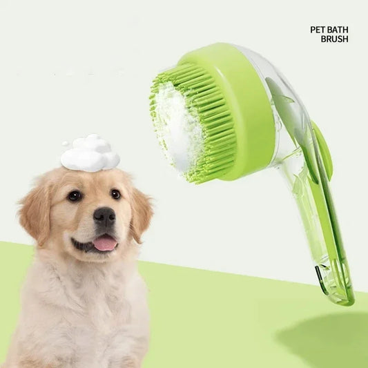 SudsWand™ Long-Handle Leak-Proof Pet Bath Brush & Dispenser