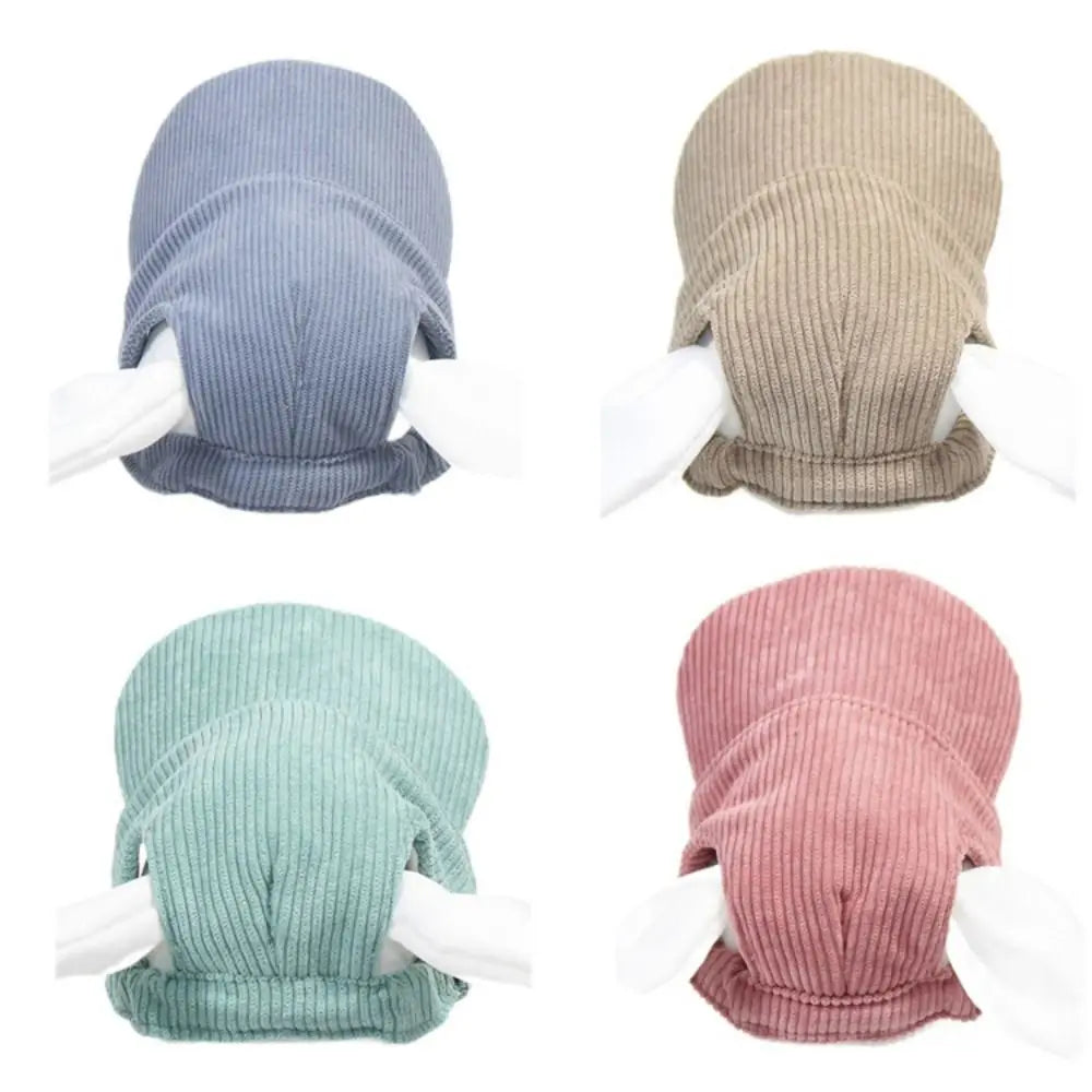 AeroBark™ Breathable Corduroy Dog Baseball Cap with Ear Holes