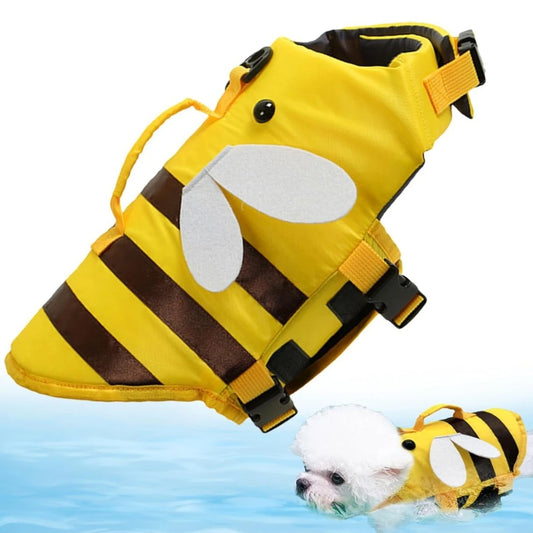 Little Bee High-Buoyancy Oxford Dog Life Jacket with Rescue Handle
