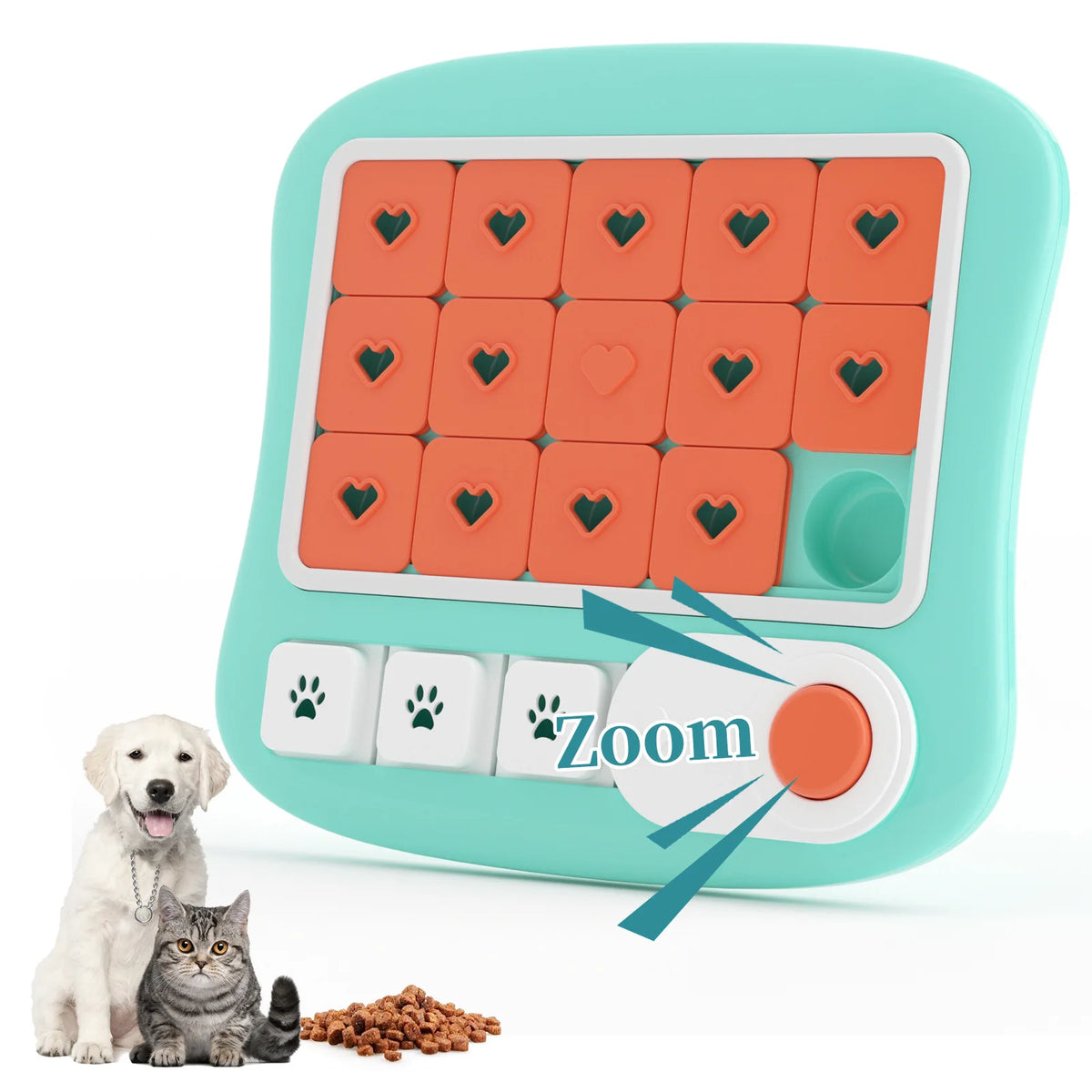 IQ-Squeaker™ 2-in-1 Interactive Puzzle Game & Squeak Toy Bowl