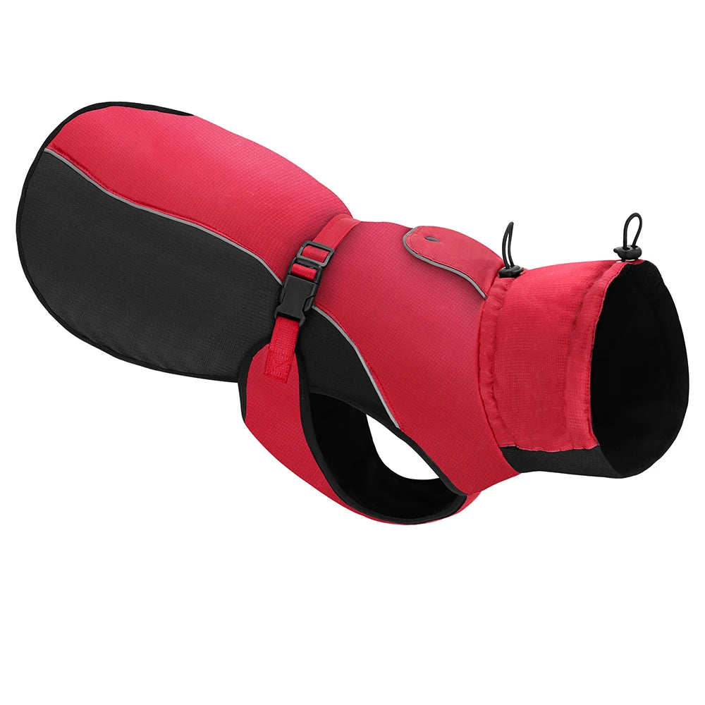 Beirui Waterproof Reflective Fleece-Lined Winter Dog Jacket