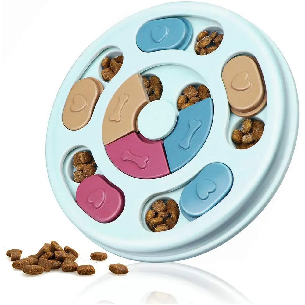 IQ-Brainiac™ Interactive Pet Puzzle Game & Slow Feeder Bowl